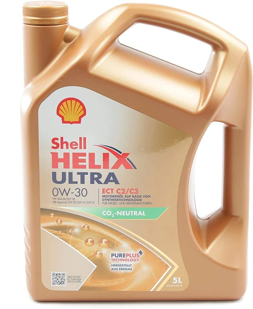 Shell helix ultra 5w-30 engine oil.